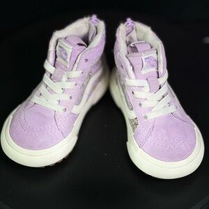 Vans Sk8-Hi MTE Toddler Boots – Lavender Floral Size 6C